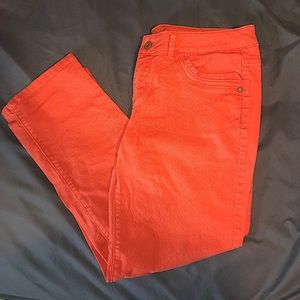 Vera Wang cropped coral pants